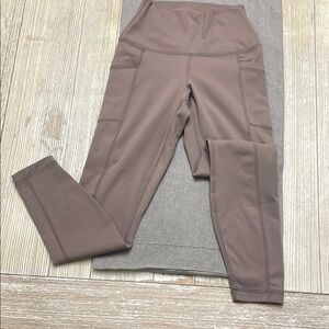 90 Degree By Reflex Taupe Leggings